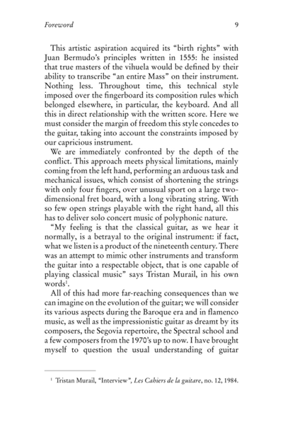 Freedom and Determinism of the Guitar. From Baroque to Avant-garde