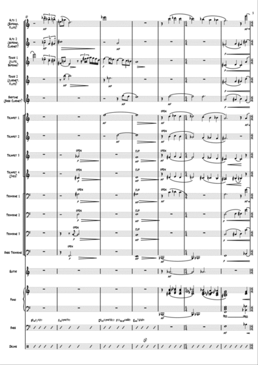 September 11th Jazz Ensemble scores gallery preview page 5