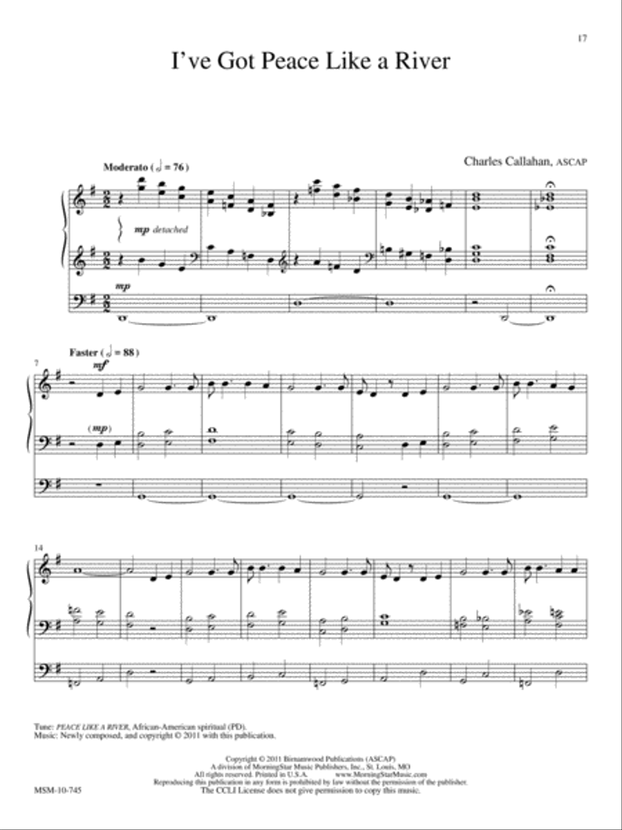 Spiritual Suite Spiritual Suite Organ scores gallery preview page 8