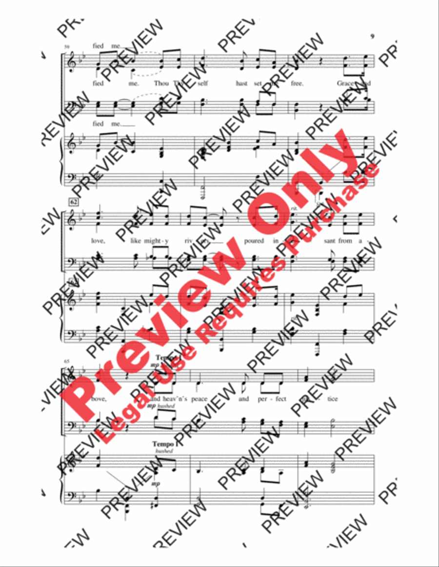 Here Is Love, Vast As the Ocean 4-Part scores gallery preview page 8