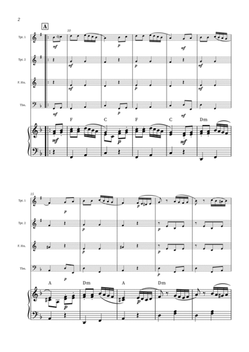 Turkish March - Brass Quartet and Piano + CHORDS image number null