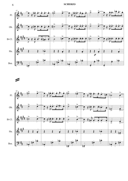 Schubert Scherzo Op.53 for WW Quintet image number null