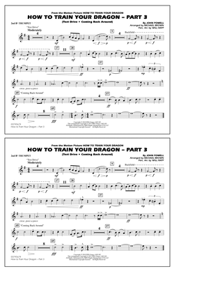 Book cover for How To Train Your Dragon Part 3 - 2nd Bb Trumpet
