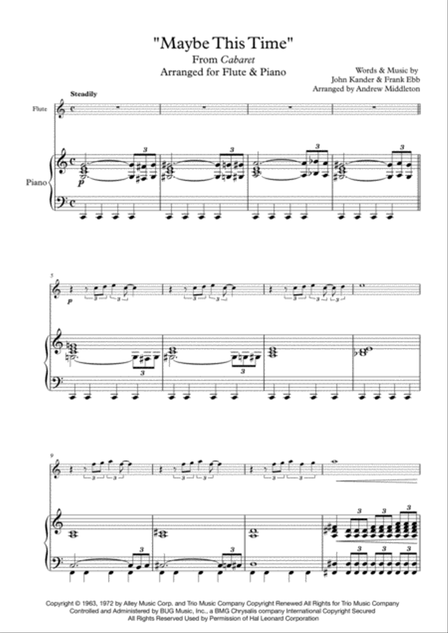 Maybe This Time Maybe This Time Flute scores gallery preview page 3