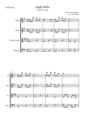 Jingle Bells (Christmas Song) for Woodwind Quartet