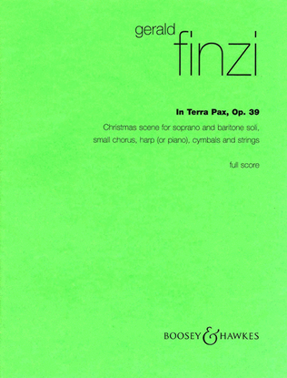 Book cover for In terra pax, Op. 39