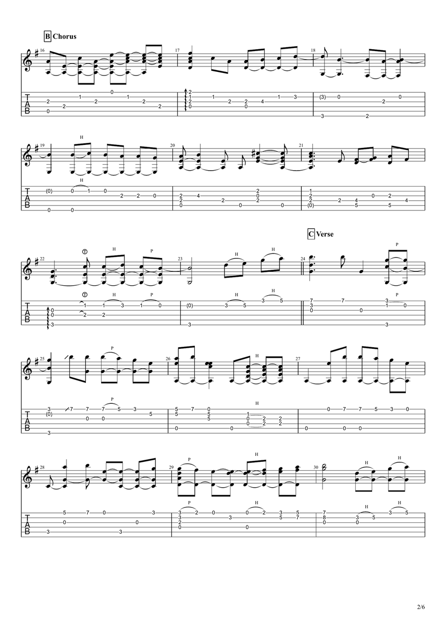 Vincent (Starry Starry Night) Acoustic Guitar scores gallery preview page 2