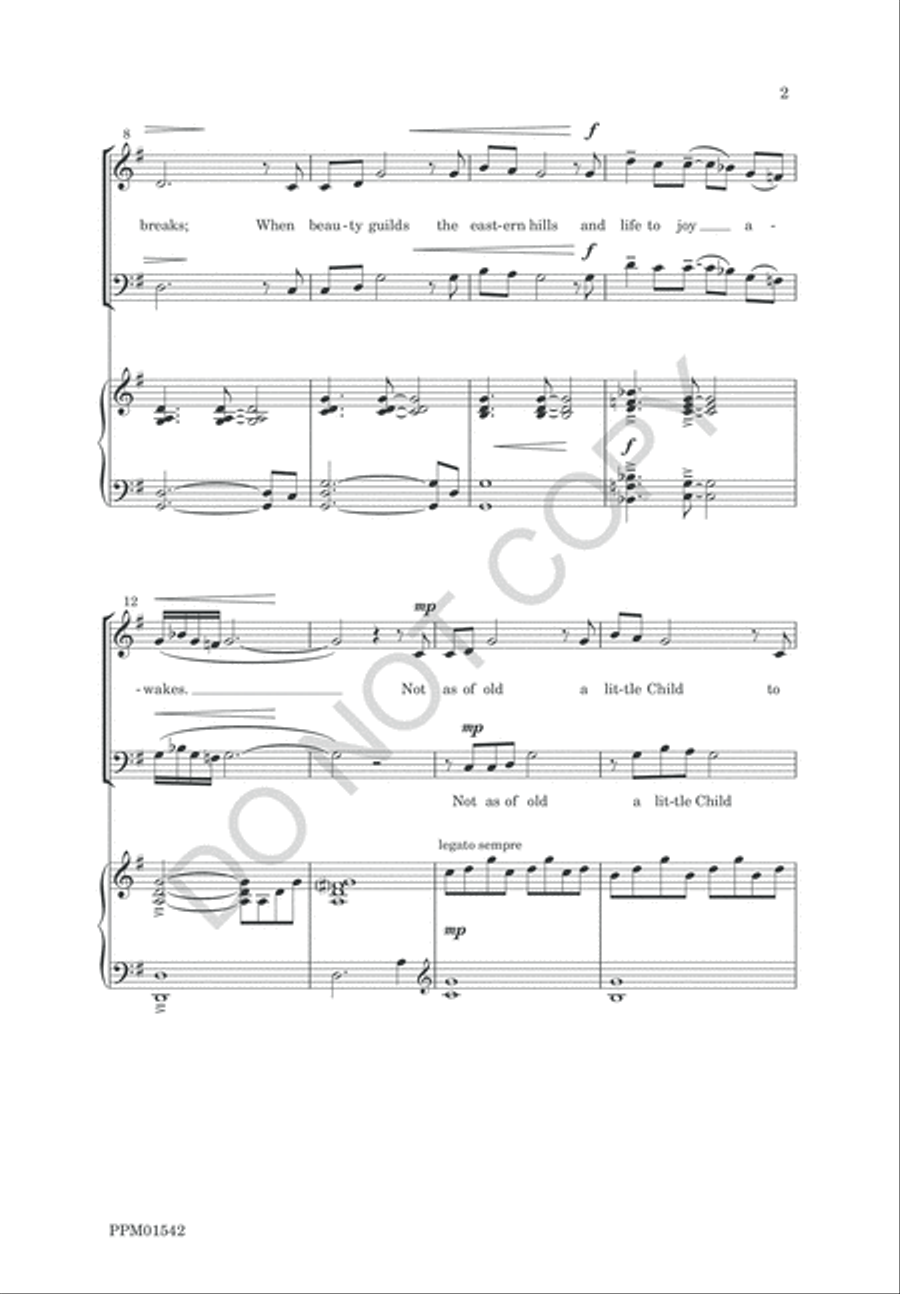 The King Shall Come 4-Part scores gallery preview page 4