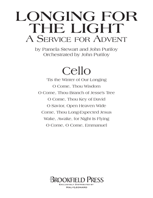 Book cover for Longing For The Light (A Service For Advent) - Cello