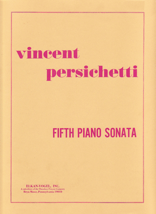 Book cover for Fifth Piano Sonata