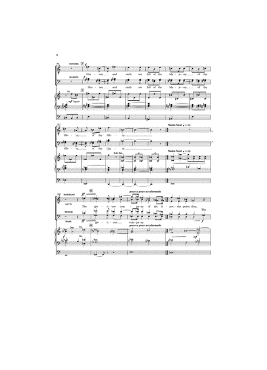 Winchester Te Deum 4-Part scores gallery preview page 6