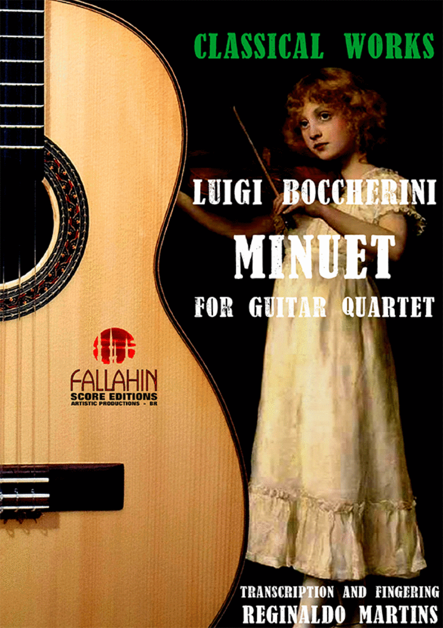 MINUET - LUIGI BOCCHERINI - FOR GUITAR QUARTET Guitar Ensemble scores gallery preview page 1