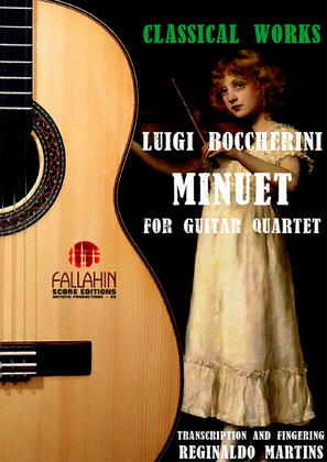Book cover for MINUET - LUIGI BOCCHERINI - FOR GUITAR QUARTET