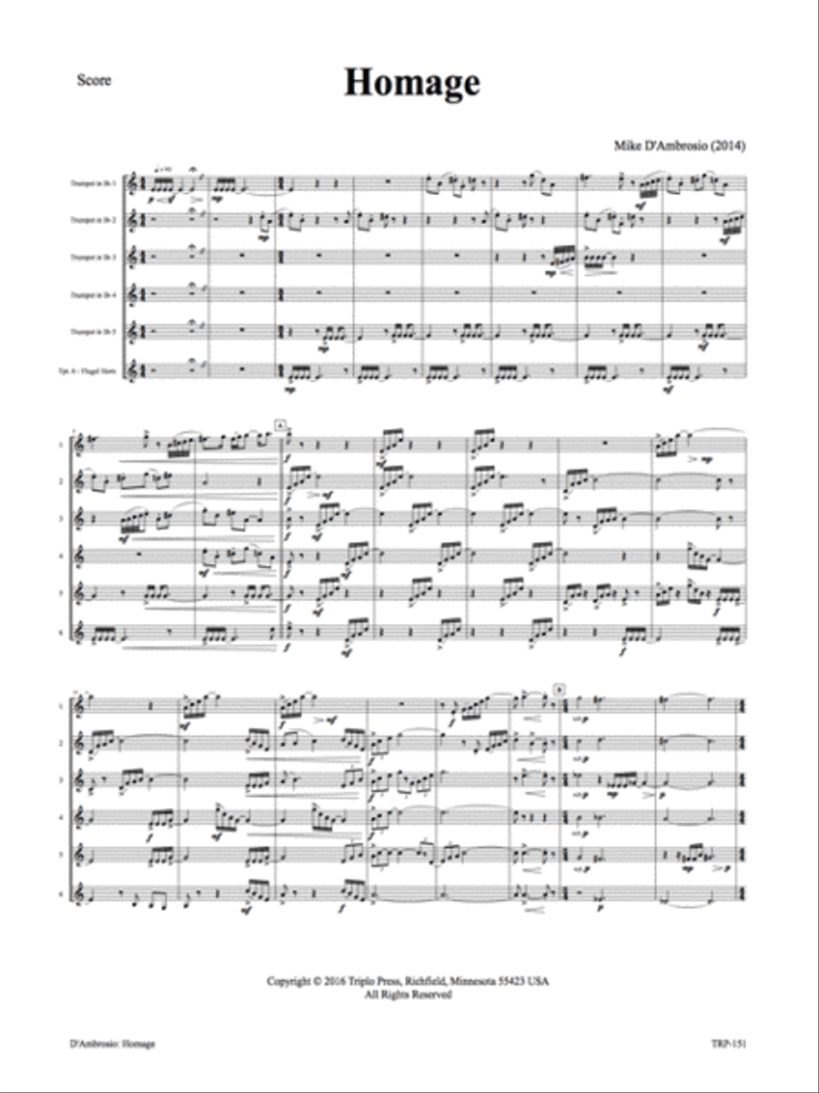 Homage Homage Small Ensemble scores gallery preview page 2