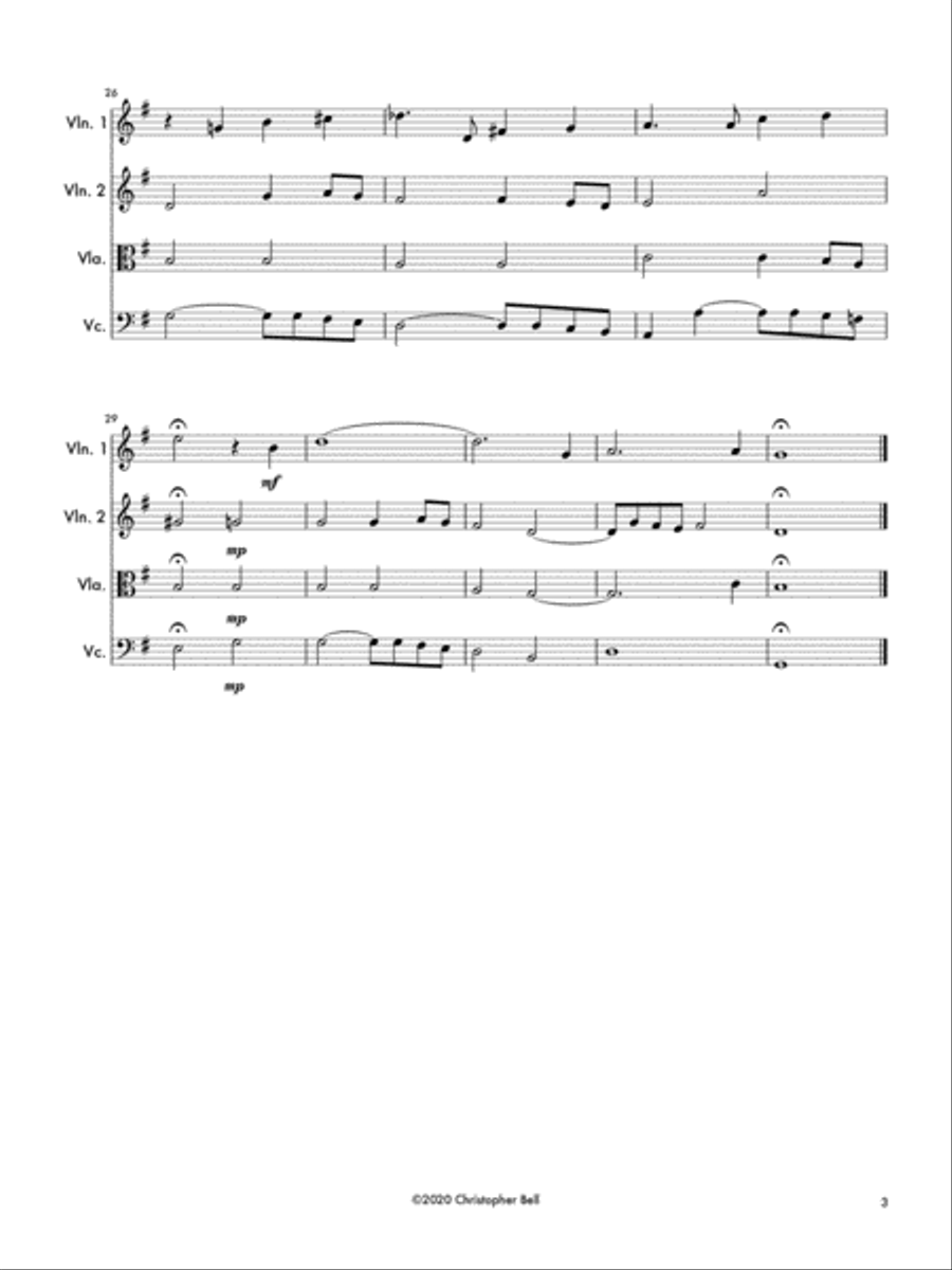 Come, Heavy Sleep - String Quartet String Quartet scores gallery preview page 3