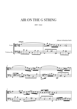 Bach: Air on the G String for Viola and Violoncello