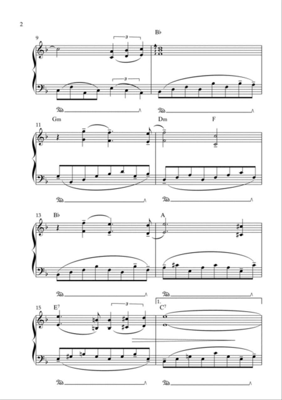 Somewhere In Time Piano Solo scores gallery preview page 2