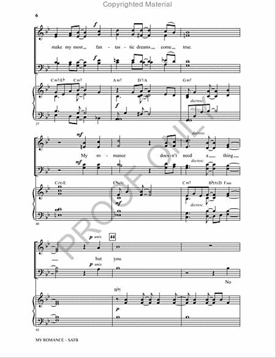 My Romance 4-Part scores gallery preview page 6