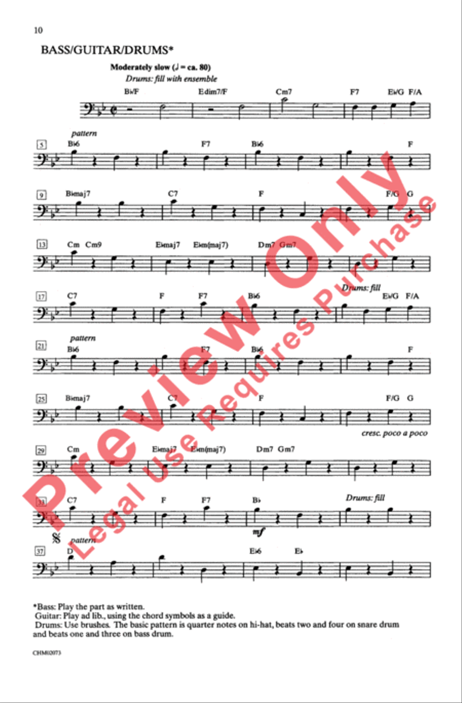 On the Street Where You Live Men's Choir scores gallery preview page 10