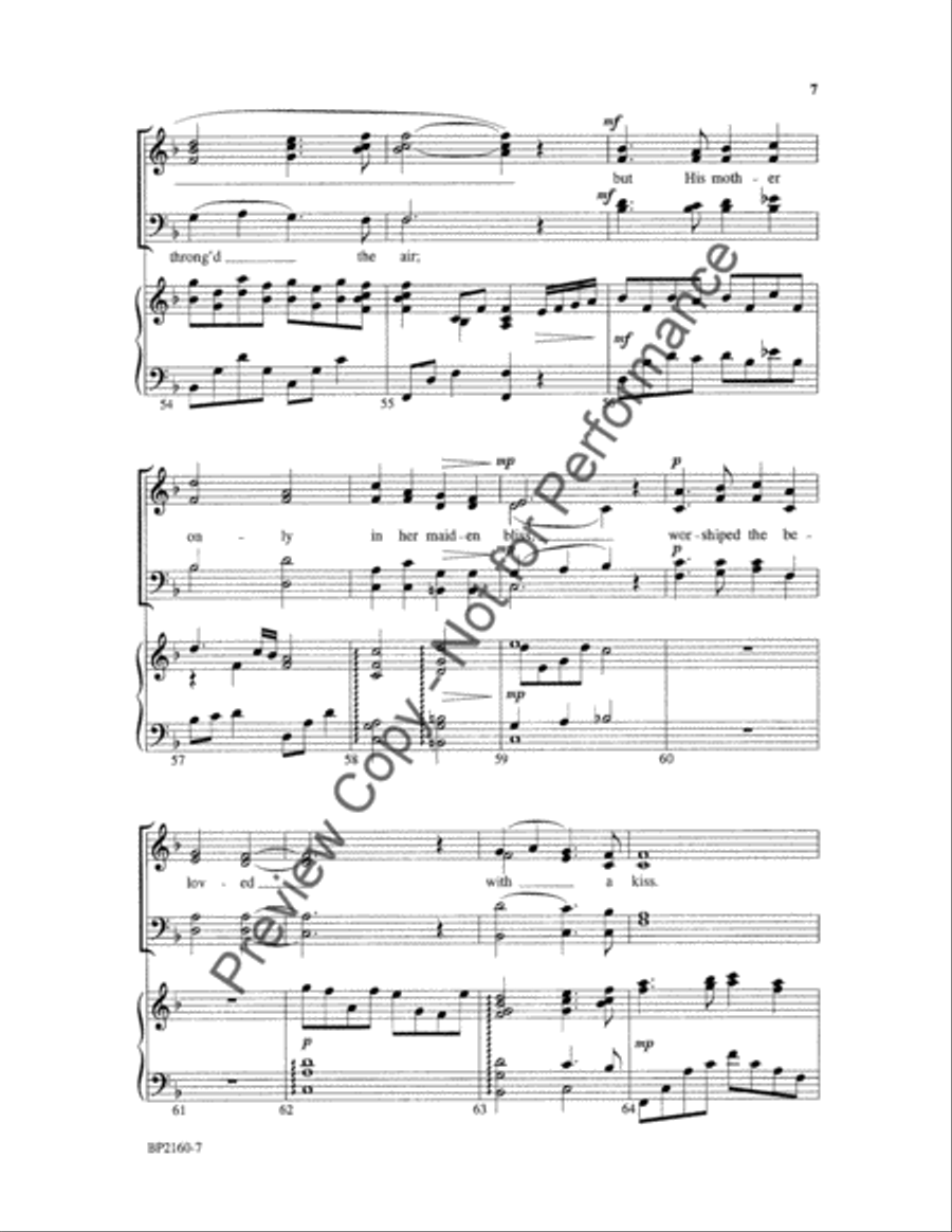 In the Bleak Midwinter - Hayes 4-Part scores gallery preview page 7