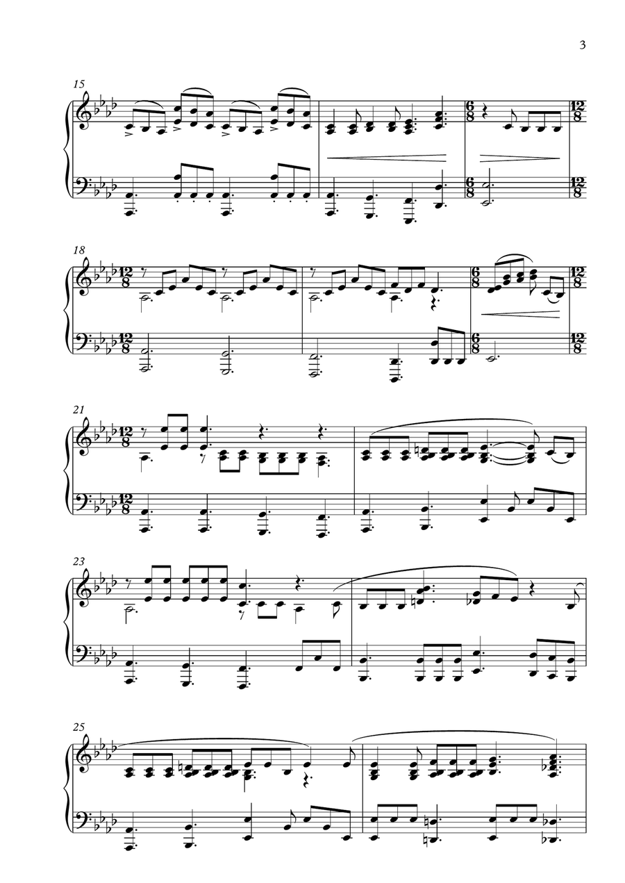 Somebody To Love Piano Solo scores gallery preview page 3