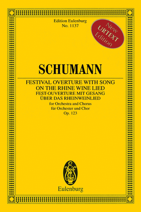 Book cover for Festival Overture with Song on the Rhine Wine Lied, Op. 123