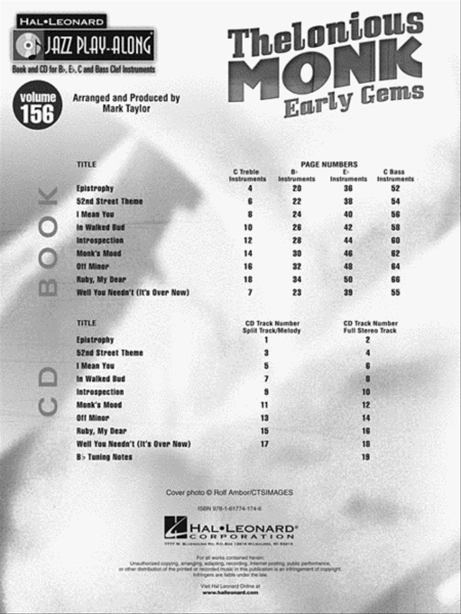 Thelonious Monk - Early Gems C Instrument scores gallery preview page 3