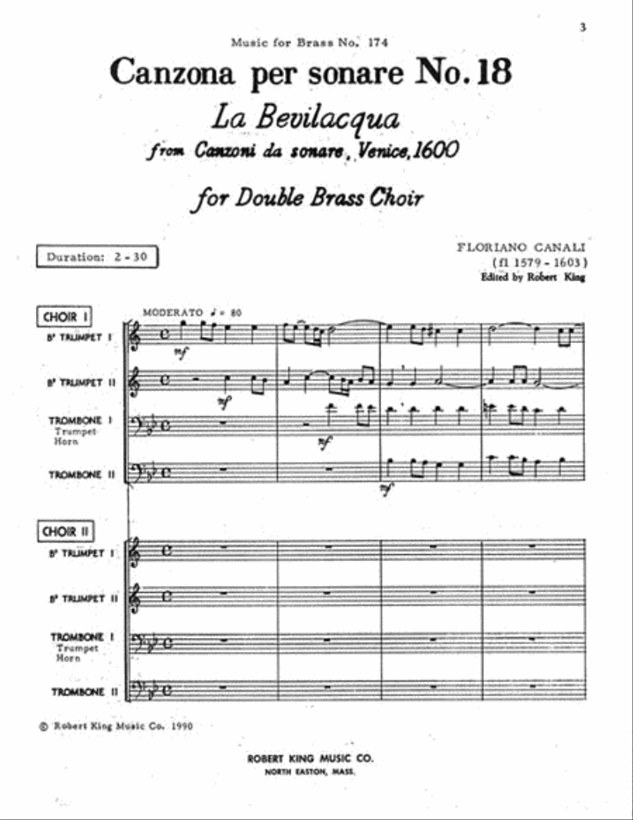 Canzona Per Sonare No.18 (ensemble-brass 8 Or More) School and Community scores gallery preview page 2