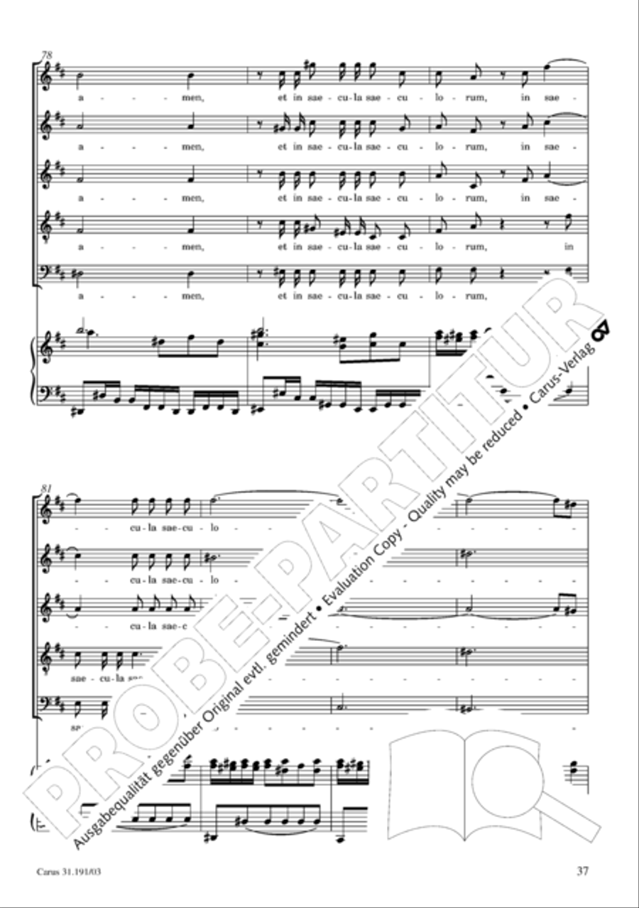 Gloria in excelsis Deo SSATB scores gallery preview page 38