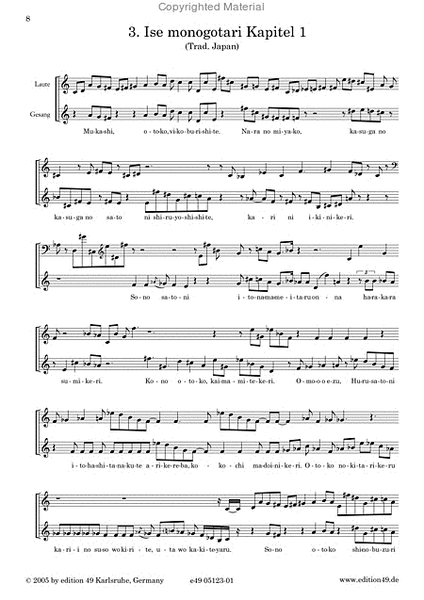 Vier - Liederzyklus fur Mezzosopran, Flote, Harfe und Viola