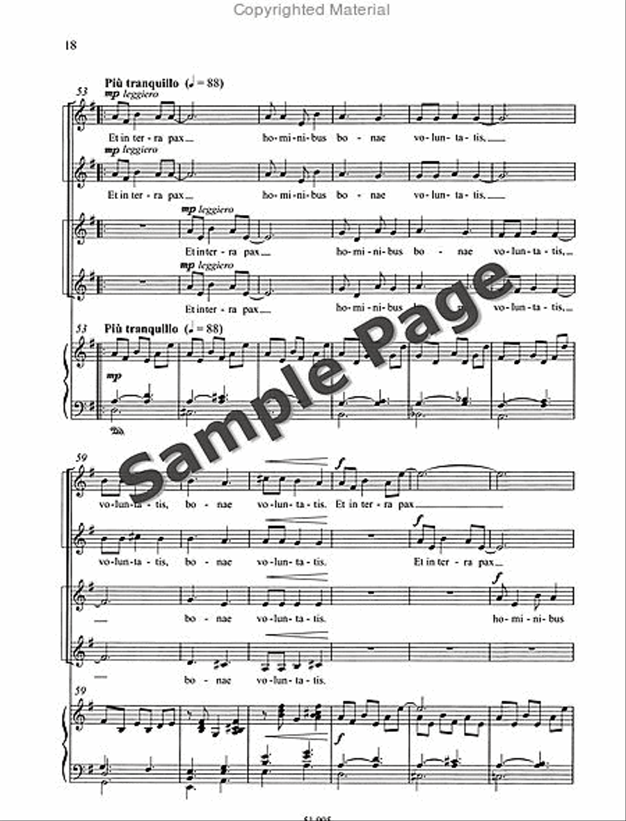 Missa Brevis SSAA scores gallery preview page 19