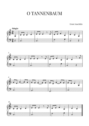 O Tannenbaum for Piano (Easy/Beginner)