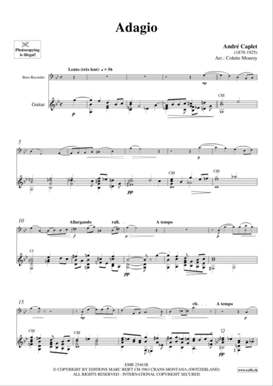 Adagio Bass Recorder scores gallery preview page 4