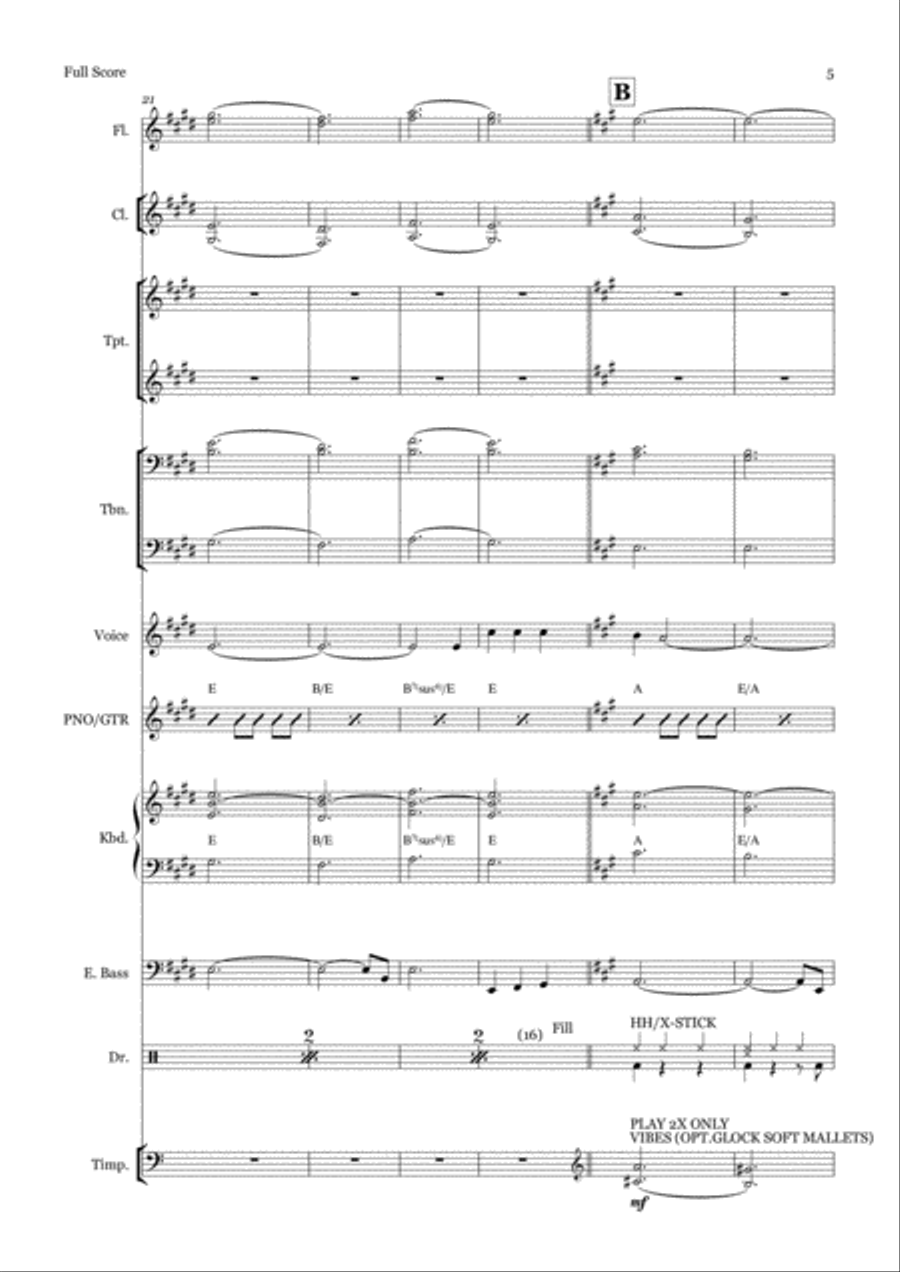 Happy Xmas (War Is Over) Jazz Ensemble scores gallery preview page 5