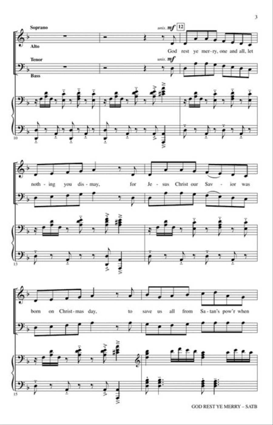 God Rest Ye Merry God Rest Ye Merry 4-Part scores gallery preview page 4