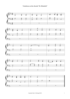Variations on the chorale St Elisabeth