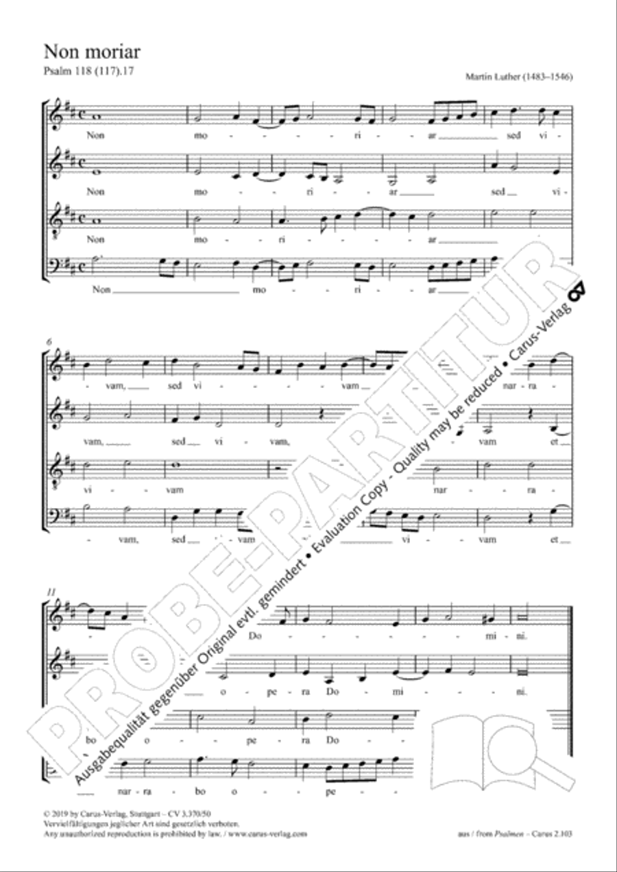 Non moriar 4-Part scores gallery preview page 2