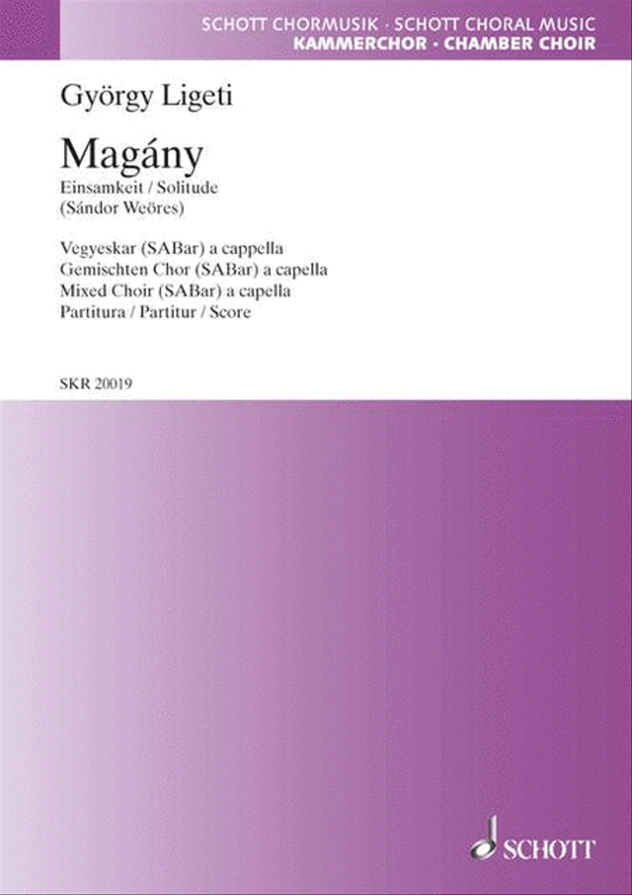 Magány (Solitude) 3-Part scores gallery preview page 1