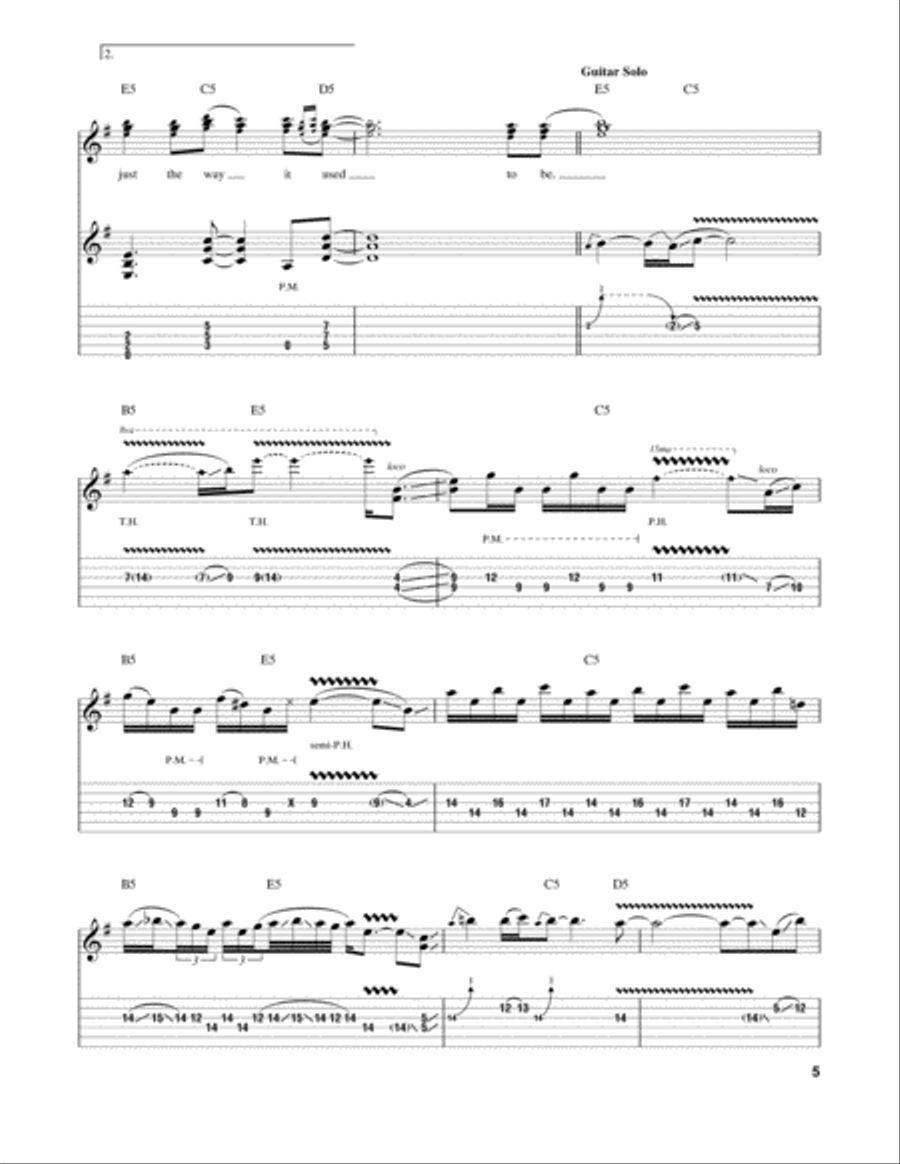 In My Dreams Electric Guitar scores gallery preview page 5