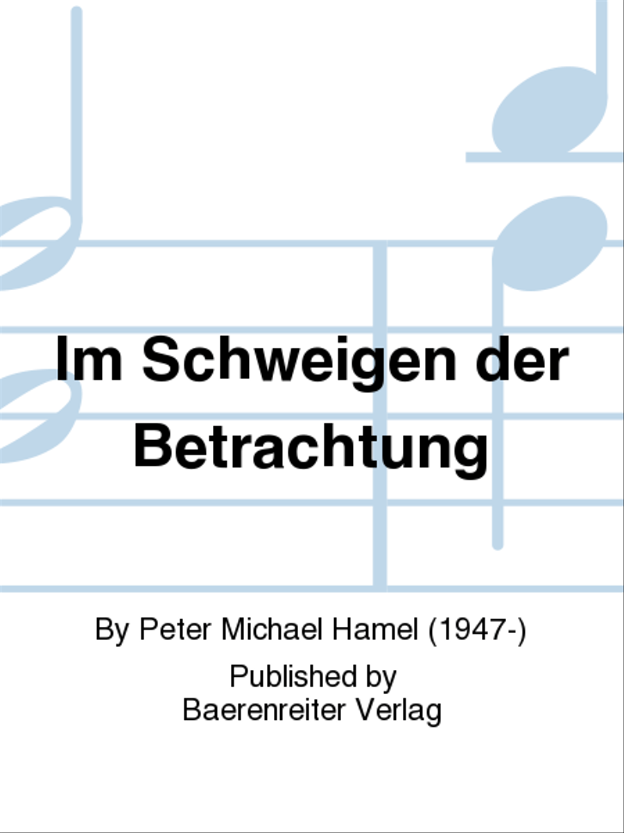 Im Schweigen der Betrachtung (1992) Organ scores gallery preview page 1