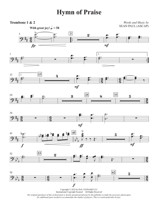 Book cover for Hymn Of Praise - Trombone 1 & 2