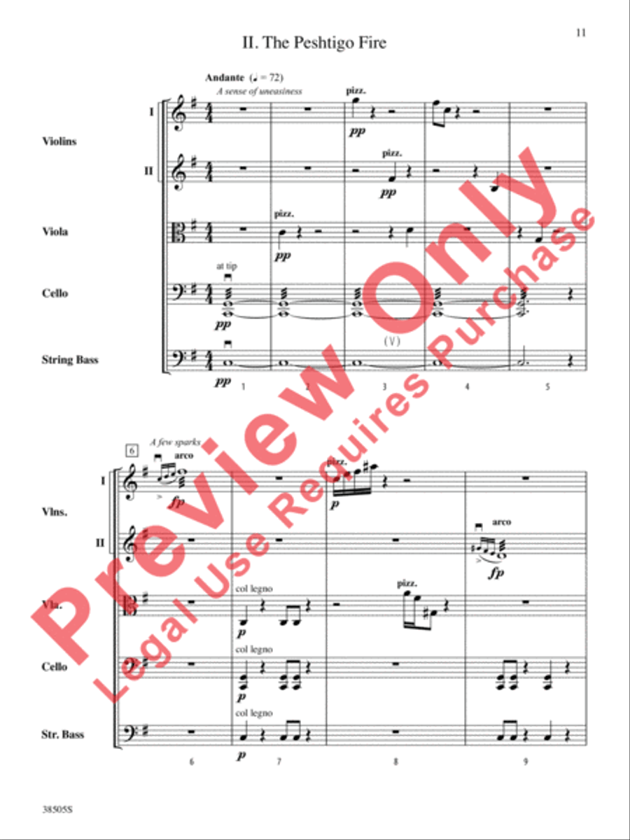 A Wisconsin Tableau String Orchestra scores gallery preview page 12