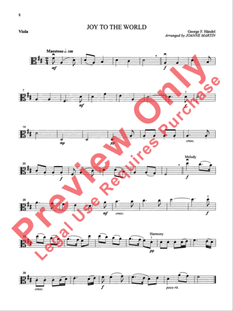 Festive Strings for String Quartet or String Orchestra String Quartet scores gallery preview page 10