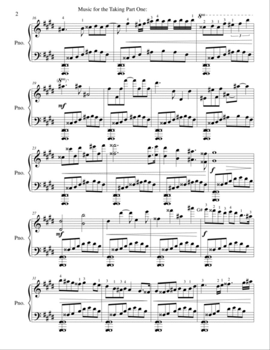 Music for the Taking Part One: The Shape of Sound for Piano Solo Piano Method scores gallery preview page 2