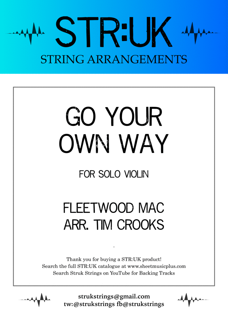 Go Your Own Way Violin Solo scores gallery preview page 1