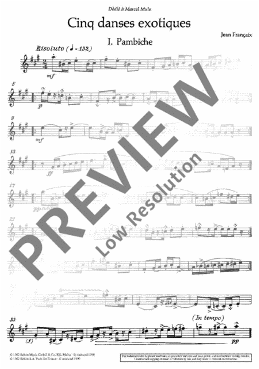 Five Exotic Dances Alto Saxophone scores gallery preview page 18