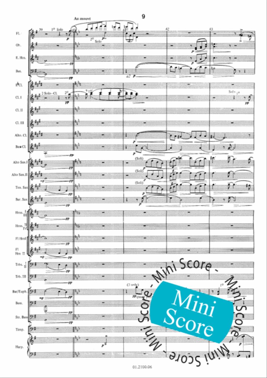 Pavane Pour une Infante Defunte Concert Band scores gallery preview page 13