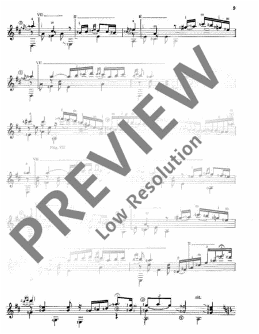 2 Spanish pieces Classical Guitar scores gallery preview page 10