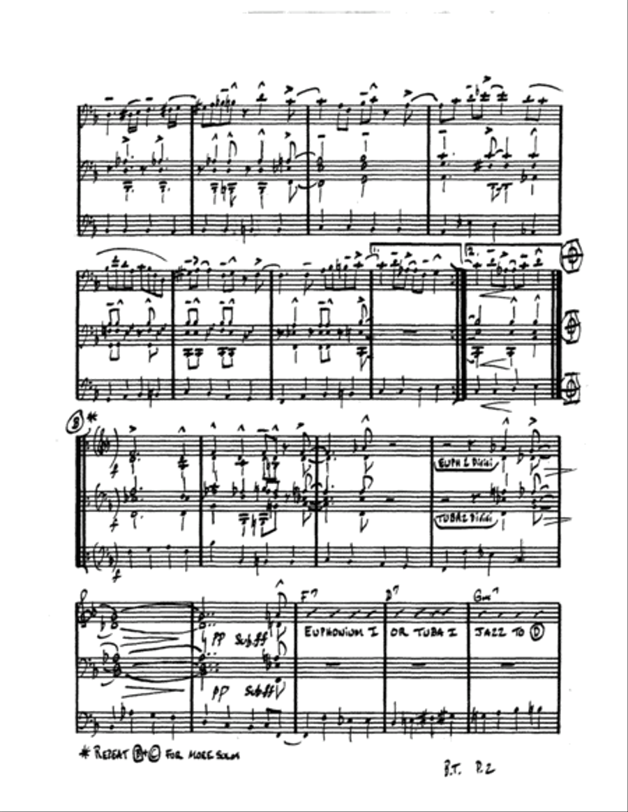 Bluesin' Tubas Bluesin' Tubas Euphonium Trio scores gallery preview page 3