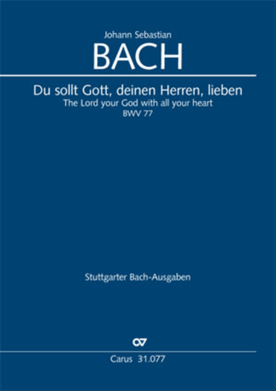The Lord your God you shall now be loving (Du sollt Gott, deinen Herren, lieben) 4-Part scores gallery preview page 1